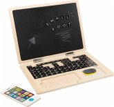 small foot 11193 - Holz-Laptop mit Magnet-Tafel