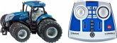SIKU 6739 - New Holland T7.315 Traktor mit Doppelreifen, Bluetooth App-Steuerung und Fernsteuermodul