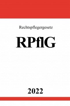 Cover Rechtspflegergesetz RPflG 2022