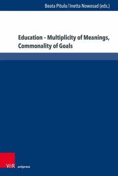 Cover Education - Multiplicity of Meanings, Commonality of Goals (eBook, PDF)