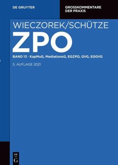 Cover KapMuG, MediationsG, EGZPO, GVG, EGGVG (eBook, PDF)