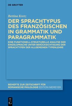 Cover Der Sprachtypus des Französischen in Grammatik und Paragrammatik (eBook, PDF)