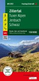 Zillertal, Wander-, Rad- und Freizeitkarte 1:50.000, freytag & berndt, WK 151