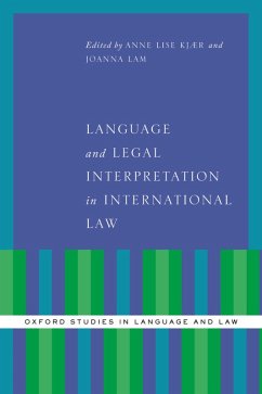 Cover Language and Legal Interpretation in International Law (eBook, PDF)