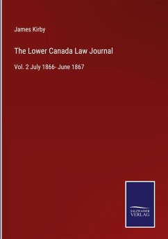 The Lower Canada Law Journal - Kirby, James