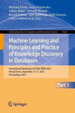Machine Learning and Principles and Practice of Knowledge Discovery in Databases (eBook, PDF)