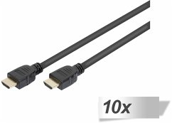 10xDigitus HDMI Ultra High Speed Typ A Anschlusskabel 1 m