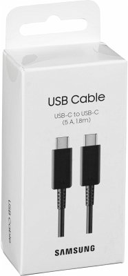 Samsung USB-C zu USB-C Kabel EP-DX510 (5A) 1,8m Black