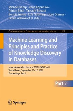 Machine Learning and Principles and Practice of Knowledge Discovery in Databases (eBook, PDF)