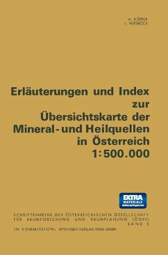 Cover Erläuterungen und Index zur Übersichtskarte der Mineral- und Heilquellen in Österreich 1:500.000 (eBook, PDF)