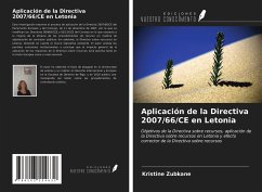 Aplicación de la Directiva 2007/66/CE en Letonia - Zubkane, Kristine