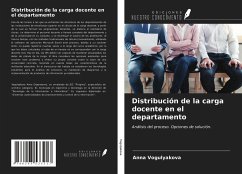 Distribución de la carga docente en el departamento - Vogulyakova, Anna