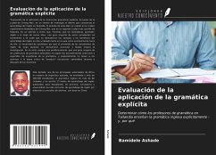 Evaluación de la aplicación de la gramática explícita - Ashade, Bamidele