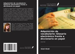 Adquisición de vocabulario: Glosario electrónico frente a diccionario en papel - Hindi, Gizel