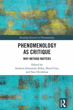 Phenomenology as Critique (eBook, ePUB)