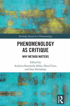 Cover Phenomenology as Critique (eBook, PDF)