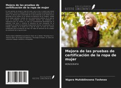 Mejora de las pruebas de certificación de la ropa de mujer - Toshewa, Nigora Muhiddinowna