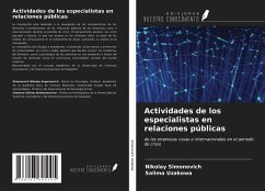 Actividades de los especialistas en relaciones públicas - Simonovich, Nikolay; Uzakowa, Salima