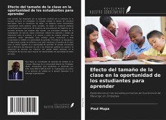 Efecto del tamaño de la clase en la oportunidad de los estudiantes para aprender - Mupa, Paul