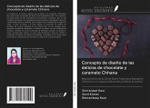 Concepto de diseño de las delicias de chocolate y caramelo Chhana