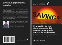 Evaluación de los determinantes del comportamiento de ahorro de los hogares - Nugusa, Megersa