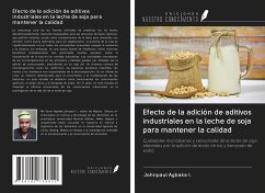 Efecto de la adición de aditivos industriales en la leche de soja para mantener la calidad - Agbaka I., Johnpaul