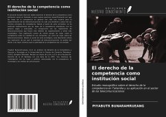 El derecho de la competencia como institución social - Bunaramrueang, Piyabutr