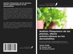 Cover Análisis fitoquímico de las plantas, efecto antimicrobiano en los dermatofitos