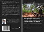 Documento de investigación sobre la gobernanza de la tierra consuetudinaria en Zambia