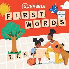 Scrabble: First Words: (Interactive Books for Kids Ages 0+, First Words Board Books for Kids, Educational Board Books for Kids) - Insight Kids