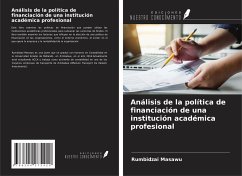 Análisis de la política de financiación de una institución académica profesional - Masawu, Rumbidzai