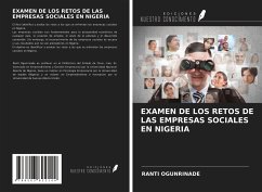 EXAMEN DE LOS RETOS DE LAS EMPRESAS SOCIALES EN NIGERIA - Ogunrinade, Ranti