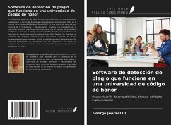 Software de detección de plagio que funciona en una universidad de código de honor - Joeckel III, George