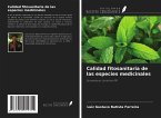 Calidad fitosanitaria de las especies medicinales