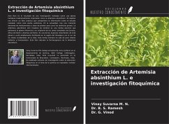 Extracción de Artemisia absinthium L. e investigación fitoquímica - Suvarna M. N., Vinay; Ramesh, B. S.; Vinod, G.