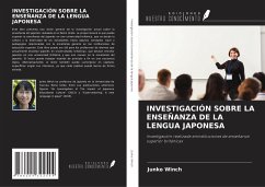 INVESTIGACIÓN SOBRE LA ENSEÑANZA DE LA LENGUA JAPONESA - Winch, Junko