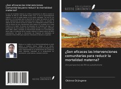 ¿Son eficaces las intervenciones comunitarias para reducir la mortalidad materna? - Orjingene, Obinna