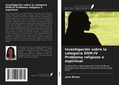 Investigación sobre la categoría DSM-IV Problema religioso o espiritual - Brown, Jean