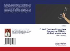 Critical Thinking Disposition Assessment (CTDA) - Medical Monograph - A., Surekha;A., Suguna