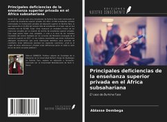 Principales deficiencias de la enseñanza superior privada en el África subsahariana - Dembega, Ablassé