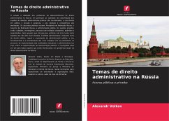 Temas de direito administrativo na Rússia - Volkov, Alexandr