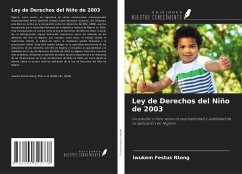 Ley de Derechos del Niño de 2003 - Ntong, Iwukem Festus