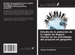 Estudio de la población de la región de Angara-Yenisei en las actividades del proyecto de geografía - Prudnikova, Olesya