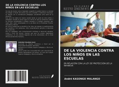 DE LA VIOLENCIA CONTRA LOS NIÑOS EN LAS ESCUELAS - Malango, André Kasongo