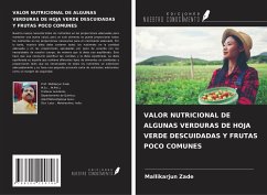 VALOR NUTRICIONAL DE ALGUNAS VERDURAS DE HOJA VERDE DESCUIDADAS Y FRUTAS POCO COMUNES - Zade, Mallikarjun