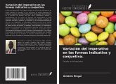 Variación del imperativo en las formas indicativa y conjuntiva.