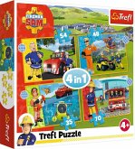 Feuerwehrmann Sam zur Rettung, 4 in 1 Puzzle (Kinderpuzzle)