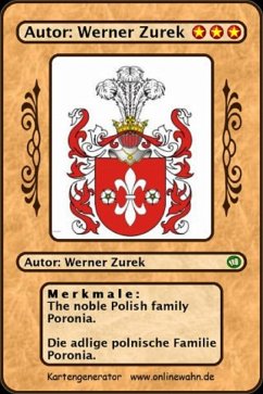 Cover The noble Polish family Poronia. Die adlige polnische Familie Poronia. (eBook, ePUB)
