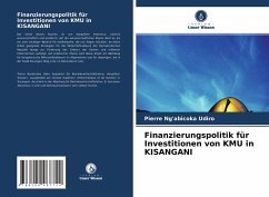 Finanzierungspolitik für Investitionen von KMU in KISANGANI - Ng'abicoka Udiro, Pierre