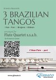 C Bass Flute: Three Brazilian Tangos for Flute Quartet (ssab) (fixed-layout eBook, ePUB)